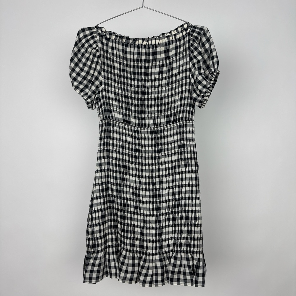 Doen Rizzo Black and White Gingham Mini Dress - Picture 2 of 4